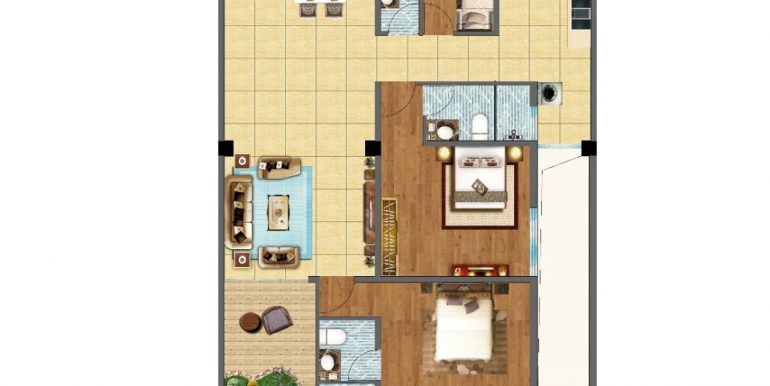 Kindaruma 2 bedroom plan